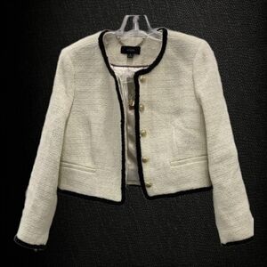 J.CREW Louisa lady jacket in maritime tweed blazer jacket size s (size 6 ) NWT
